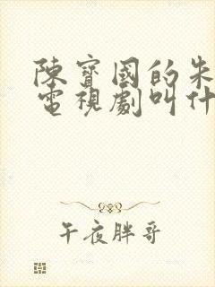 陈宝国的朱元璋电视剧叫什么名字封面