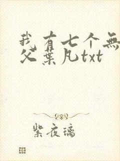 我有七个无敌师父叶凡txt