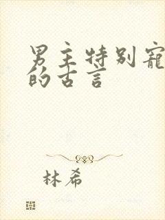 男主特别宠女主的古言