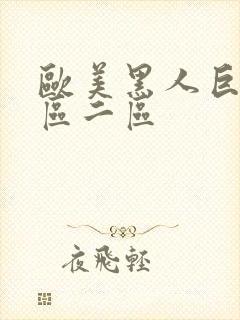 欧美黑人巨大一区二区