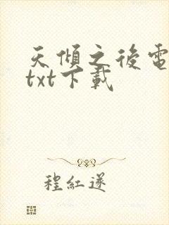 天倾之后电子书txt下载