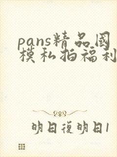 pans精品国模私拍福利