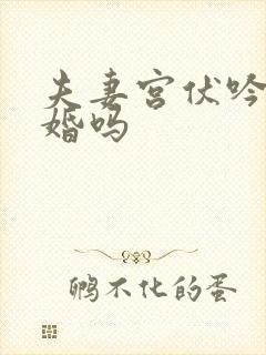 夫妻宫伏吟必二婚吗