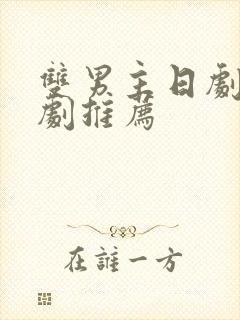 双男主日剧电视剧推荐封面