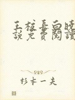 王校长白晓琴小说免费阅读最新章节封面