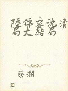 陆锦容沈清羽结局大结局