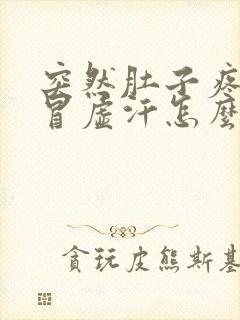 突然肚子疼呕吐冒虚汗怎么回事封面