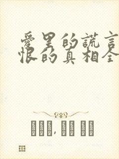 爱里的谎言,仇恨的真相全集免费版