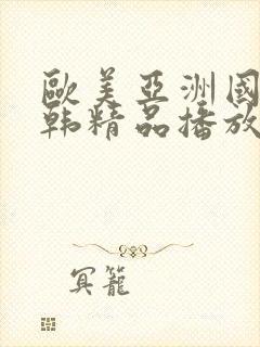 欧美亚洲国产日韩精品播放