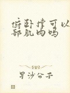 俯卧撑可以练背部肌肉吗