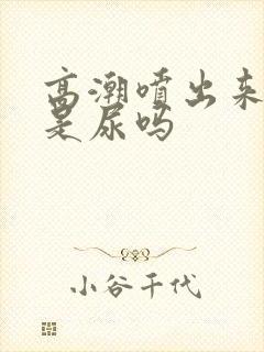 高潮喷出来的水是尿吗