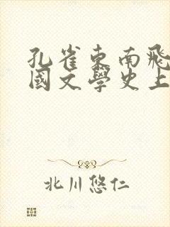 孔雀东南飞是中国文学史上第一部