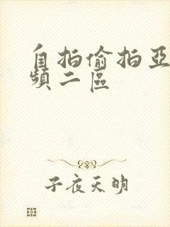 自拍偷拍亚洲视频二区