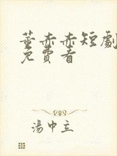 董赤赤短剧全集免费看