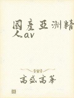 国产亚洲精品成人av封面