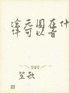 沧元图在什么软件可以看