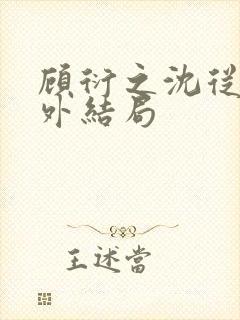 顾衍之沈从灵番外结局