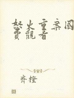 怒火重案国语免费观看