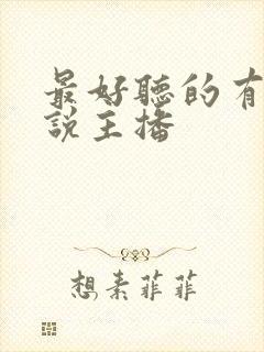 最好听的有声小说主播