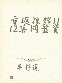 重返狼群11和12集网盘资源