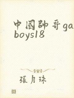 中国帅哥gay boys18