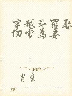 穿越斗罗娶了千仞雪为妻封面