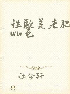 性欧美老肥妇www色