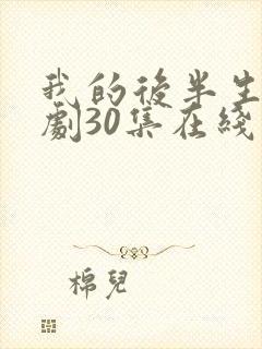 我的后半生电视剧30集在线播放封面