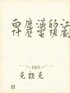 白鹿演的江君是什么电视剧