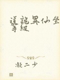 道诡异仙坐忘道等级封面