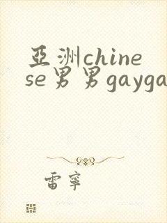 亚洲chinese男男gaygay封面