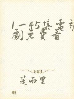 1一45集电视剧免费看