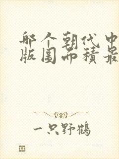 哪个朝代中国的版图面积最大