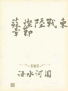 苏灿陆战东最新章节