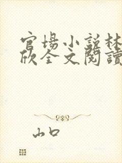 官场小说林峰宁欣全文阅读免费无弹窗