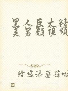 黑人巨大精品欧美另类视频