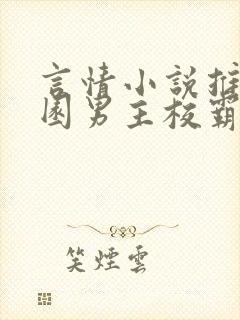 言情小说推荐校园男主校霸封面