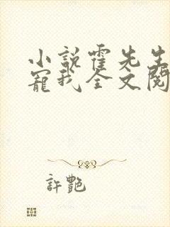 小说霍先生乖乖宠我全文阅读