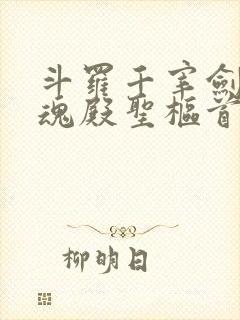 斗罗千宰剑仙武魂殿圣枢首席