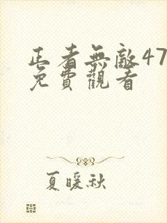 正者无敌47集免费观看