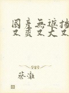 国产无遮挡又黄又爽又大又色