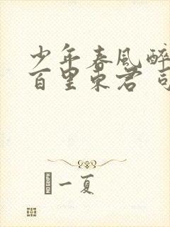 少年春风醉白马百里东君 司空长风全文阅读