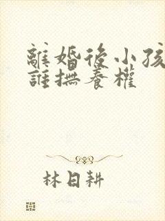 离婚后小孩的归谁抚养权