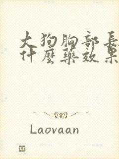 大狗胸部长瘤吃什么药效果好