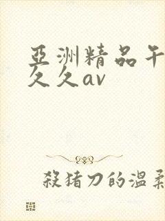 亚洲精品午夜久久久av