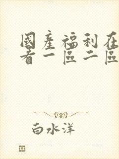 国产福利在线观看一区二区三区