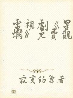 电视剧《星汉灿烂》免费观看