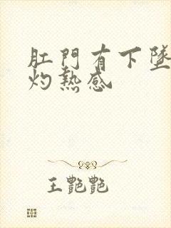 肛门有下坠感和灼热感