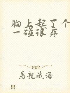 胸上起了个疙瘩一碰很疼