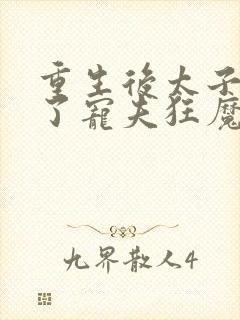 重生后太子妃成了宠夫狂魔